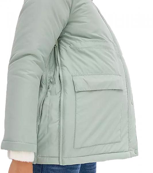 nachhaltige Damen Jacke Schwangerschafts-Jacke Stepp-Jacke Umstandsmode 945524 Gr&uuml;n