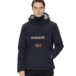 NAPAPIJRI Rainforest Pocket 2 wasserabweisende Anorak-Jacke Winter-Jacke NP0A4GMD1761 Dunkel-Blau