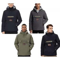 NAPAPIJRI Rainforest Pocket 2 wasserabweisende Anorak-Jacke Winter-Jacke Schwarz, Dunkelblau, Dunkelgrau oder Khaki