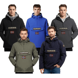 NAPAPIJRI Rainforest wasserabweisende Anorak-Jacke Winter-Jacke Grau, Schwarz, Royalblau, Dunkelblau oder Khaki