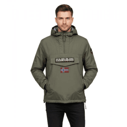NAPAPIJRI Rainforest wasserabweisende Anorak-Jacke Winter-Jacke NP0A4GMCG0A1 Khaki-Grün
