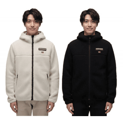 NAPAPIJRI T-Tynik FZH Herren Fleece-Jacke nachhaltige Sweat-Jacke mit seitlichen Eingriffstaschen Fleecejacke Schwarz oder Beige