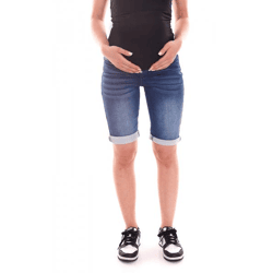 neun 9 monate Damen Umstands-Shorts bequeme Schwangerschafts-Shorts kurze Sommer-Hose 31437214 Blau/Schwarz