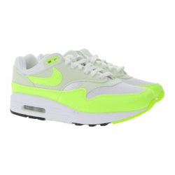 NIKE Air Max 1 Damen Sneaker Turnschuhe mit Air Max-Dämpfung Low-Top Schuhe DZ2628 100 Weiß/Gelb