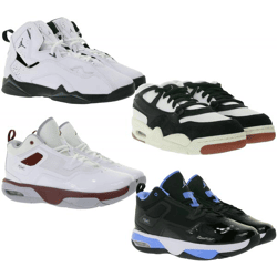 NIKE JORDAN Sneakers for Kids (Girls and Boys) or Women: Genuine Leather Gym Shoes and Basketball Shoes in Various Styles in White or Black