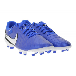 NIKE Phantom Tiempo Legend 10 Academy FG/MG Fußball-Schuhe mit gepolsterte Innensohle Nocken-Schuhe DV4337 400 Dunkelblau