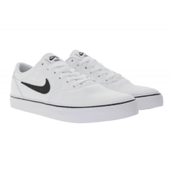 NIKE SB Chron 2 Canvas-Sneaker für Herren Low-Top Schuhe mit dämpfender Schaumstoffpolsterung Schnür-Schuhe DM3494 100 Weiß