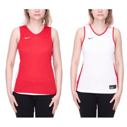 NIKE Team Basketball Reversible Women's Tank Top with Dri-FIT Technology Training Shirt Reversible Sports Shirt NT0213-657 Red/White