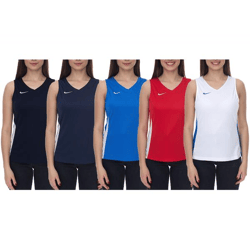 NIKE Team Fitness Damen Tank-Top mit DryFit Sport-Shirt Trainings-Shirt NT0211 Rot, Blau, Weiß, Schwarz, Grün