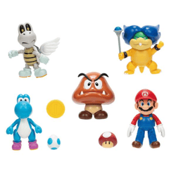 Nintendo: Super Mario - Spielfiguren-Sortiment 5-fach sortiert W27