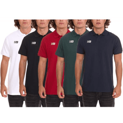 Outfitter OCEAN FABRICS Herren Polo-Hemd angenehmes Polo-Shirt Sommer-Shirt 1049 Weiß, Rot, Schwarz, Grün oder Dunkelblau