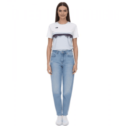 Outfitter OCEAN FABRICS TAHI Damen nachhaltiges Training-Shirt mit Mesh-Einsätzen Fitness-Shirt Kurzarm-Shirt OUT-W-1021-OTW-11 Hellblau/W