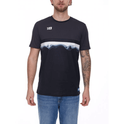 Outfitter OCEAN FABRICS TAHI Herren nachhaltiges Training-Shirt mit Mesh-Einsätzen Fitness-Shirt Kurzarm-Shirt OUT-M-1021-OTW-61 Schwarz