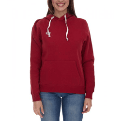 Outfitter Ocean Fabrics Thai Damen Hoodie nachhaltiger Kapuzen-Pullover im Basic-Style OUT-W-1003-OTW-36 Rot