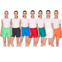 Outfitter OCEAN FABRICS Trainingas-Shorts für Damen nachhaltige Sport-Hose Tahi Match OUT-W-1032-OTW in Grün, Rot, Orange, Weiß, Blau od
