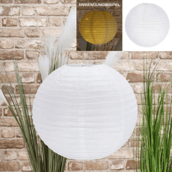 Paper lantern, white, L, approx. 35cmD