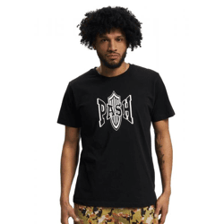 PASH Logo Classic R-Ausschnitt T-Shirt schwarz