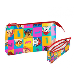 Paw Patrol - Pupil's case with 3 compartments 22 x 13 cm