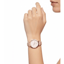 Pierre Cardin Damen Armband-Uhr schlichtes Ziffernblatt analoge Quarz-Uhr mit Leder-Armband 3ATM 36mm CBV.1124 Rosa