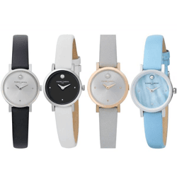Pierre Cardin Damen Zweizeiger-Armband-Uhr Ziffernblatt mit silbernen Kreis-Details analoge Quarz-Uhr mit Leder-Armband 3ATM 27mm CCM.05 Si
