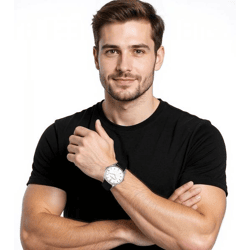 Pierre Cardin Herren Armband-Uhr analoge Quarz-Uhr mit Leder-Armband 3ATM 39mm CPI.2016 Silber/Schwarz/Weiß