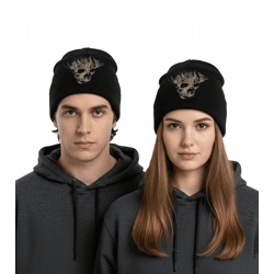 Pike Beanie kuschelige doppellagige Strickmütze stylische Mütze Fan-Artikel KC112589PIK Schwarz