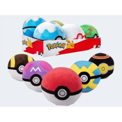 Pokemon Plüsch Pokeball 12 cm sortiert