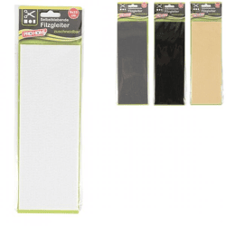 Pro Home Filz selbstklebend 9 x 25 cm 4 Stück sortiert