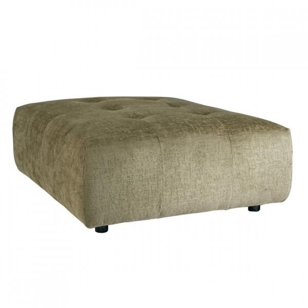 PTMD Armlehnensofa mit Hocker Quinta moosgrün 2-teilig