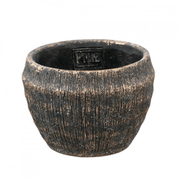 PTMD Blumentopf Sary S schwarz/gold 12 cm