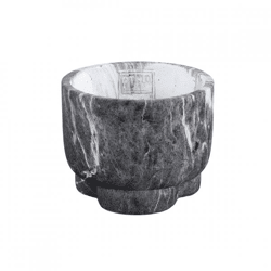 PTMD Blumentopf Marmy schwarz S 12 cm
