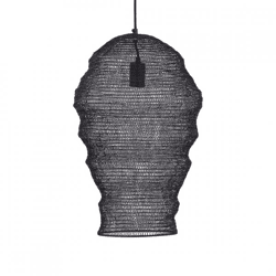 PTMD Hängeleuchte Miko S schwarz 50 cm