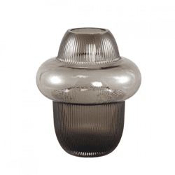 PTMD vase Marlene smoked glass brown 19.5 cm