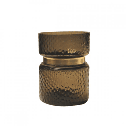 PTMD Vase Quilio Gerade Glas braun 16 cm