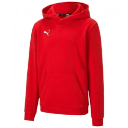 PUMA teamGOAL 23 Casuals Kinder Hoody mit Kängurutasche Kapuzen-Pullover für Jugendliche Jungen & Mädchen 656711 01 Rot
