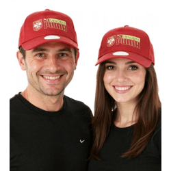 PUMA Unisex Serbien Trucker-Cap mit Serbien Wappen 024287 03 Bordeaux-Rot