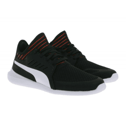 PUMA X Ferrari Sf Evo Cat Mace Unisex Sneaker with Ferrari Logo Motorsport Shoes 306228 03 Black/Red/White
