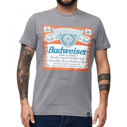 RE:COVERED X BUDWEISER Herren T-Shirt mit großem 