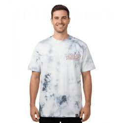 RE:COVERED X NFL Herren T-Shirt mit NEW YORK GIANTS Print Baumwoll-Shirt Rundhals-Shirt RCNFL1386 Blau
