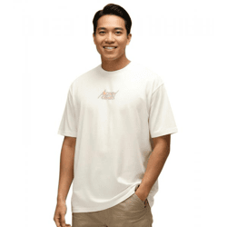 RE:COVERED X SUPERMAN DC Herren T-Shirt mit Comic-Print Baumwoll-Shirt Rundhals-Shirt RCWARN556L Ecru-Weiß