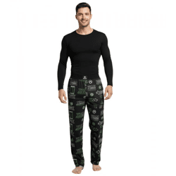 RE:COVERED X XBOX Series X Loungepants Herren Schlafanzug-Hose stylische Pyjama-Hose RCXBX123 Schwarz/Grün