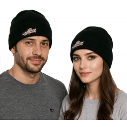 RED JUMPSUIS APPARATUS Unisex Beanie Baumwoll-Mütze im klassischen Schnitt KC110824RJA Schwarz/Rot/Weiß