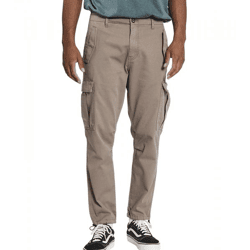 REDEFINED REBEL Jolan Herren Cargo-Hose im Utility-Look Anti Fit Baumwoll-Hose Ankle-Stil mit Tunnelzug am Beinende 226027 Braun