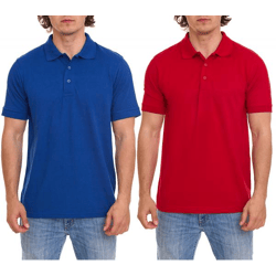 Regatta Professional Men's Shirt: Sustainable Cotton Polo Shirt TRS143 in Red or Blue