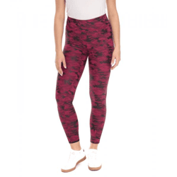 ROCKUPY Damen Leggings modische Fitness-Hose im Camouflage-Look Workout-Hose 393230 Lila/Schwarz