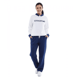 ROCKUPY Damen Sweatshirt Baumwoll-Shirt Winter-Sweater mit Logo-Stickerei RPW20_040302 001 Weiß