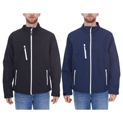 SANTINO Herren Softshell-Jacke wasserabweisende Outdoor-Jacke Alltags-Jacke in Blau oder Schwarz
