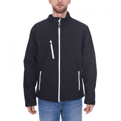 SANTINO Men's Water-Repellent Softshell Jacket, Outdoor Jacket, Everyday Jacket 6201401019 Black