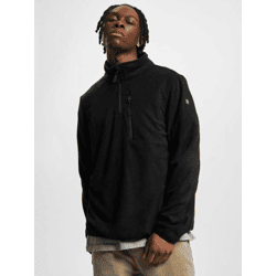schlichte Brandit Herren Jacke Reißverschluss Fleece Schwarz