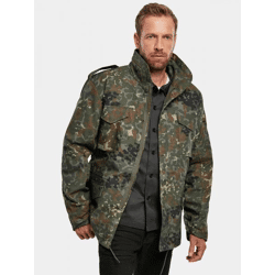 schlichte Brandit Herren Jacke Reißverschluss Taschen Camouflage